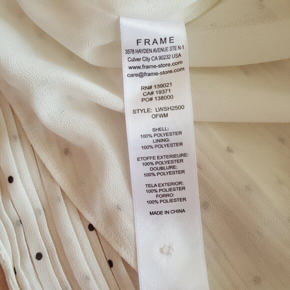 FRAME ! Off White top ( M ) - Picture 6 of 12